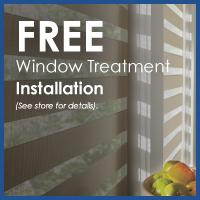 Free window treatment installation